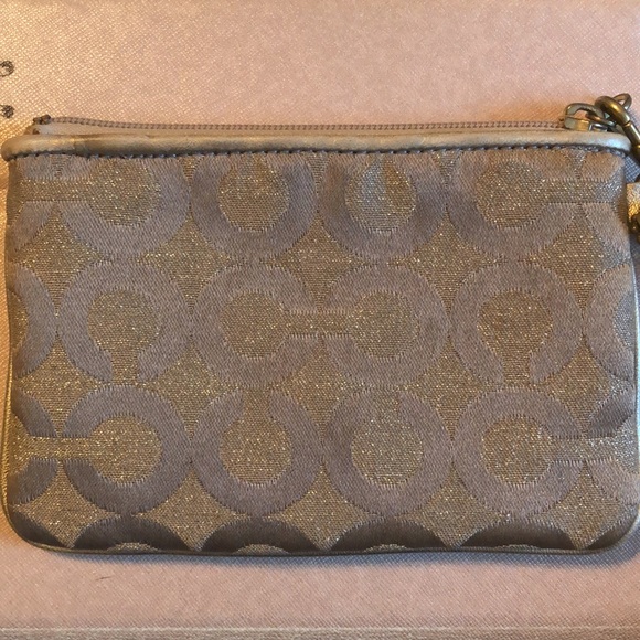 Gold Coach Wristlet - Picture 2 of 4